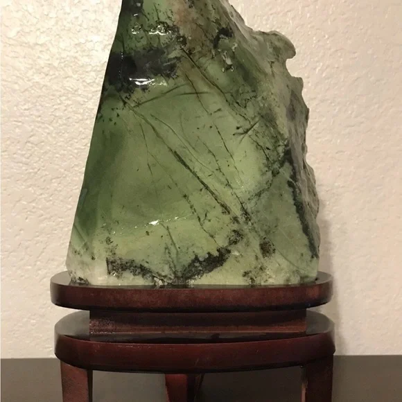 Chinese Dushan Jade Stone Carved Landscape Village Sculpture 12” Tall - Picture 5 of 10